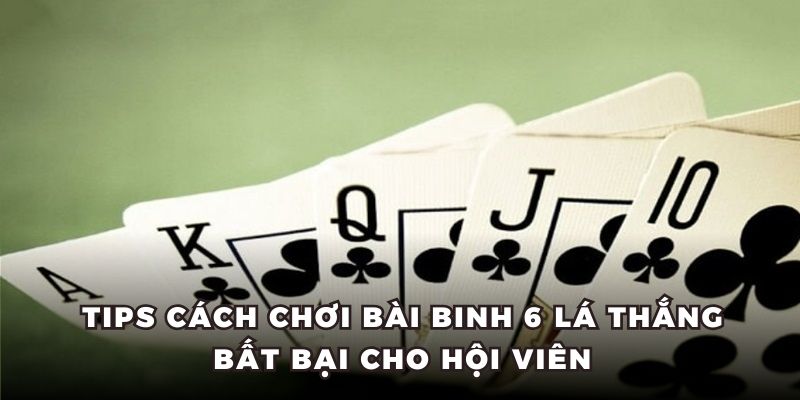 Tips cách chơi bài binh 6 lá thắng bất bại cho hội viên