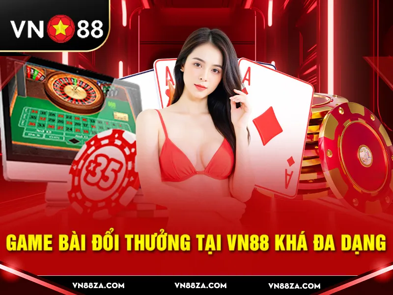 Game bài đổi thưởng tại vn88 khá đa dạng